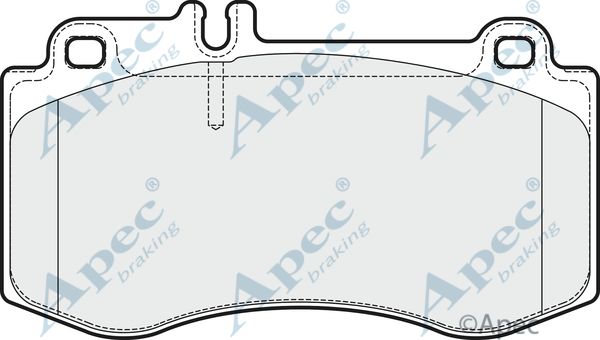 APEC BRAKING Bremžu uzliku kompl., Disku bremzes PAD1735